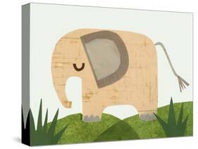 Cozy Corner Elephant-Jenny Westenhofer-Stretched Canvas