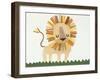 Cozy Corner Lion-Jenny Westenhofer-Framed Art Print