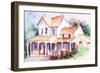 Cozy Cottage I-Jane Slivka-Framed Art Print