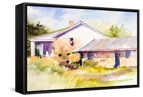 Cozy Cottage II-Jane Slivka-Framed Stretched Canvas