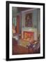 Cozy Hearth Scene-null-Framed Art Print