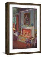 Cozy Hearth Scene-null-Framed Art Print