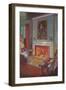 Cozy Hearth Scene-null-Framed Art Print