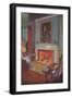 Cozy Hearth Scene-null-Framed Art Print