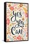 Cozy Joy - Yes You Can-Trends International-Framed Stretched Canvas