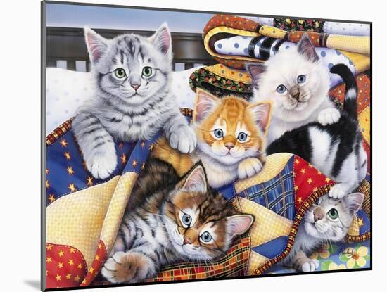 Cozy Kittens-Jenny Newland-Mounted Giclee Print