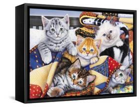 Cozy Kittens-Jenny Newland-Framed Stretched Canvas
