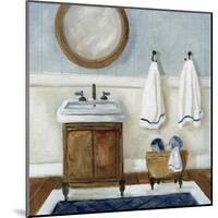 Cozy Navy Bath I-Carol Robinson-Mounted Art Print