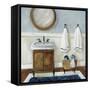 Cozy Navy Bath I-Carol Robinson-Framed Stretched Canvas