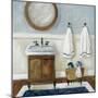 Cozy Navy Bath I-Carol Robinson-Mounted Art Print