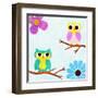 Cozy Owls II-SD Graphics Studio-Framed Art Print