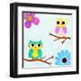 Cozy Owls II-SD Graphics Studio-Framed Art Print