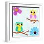 Cozy Owls II-SD Graphics Studio-Framed Art Print