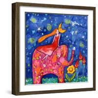 Cozy Up to the Moon-Wyanne-Framed Giclee Print