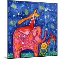 Cozy Up to the Moon-Wyanne-Mounted Giclee Print