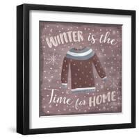 Cozy Winter V-Laura Marshall-Framed Art Print