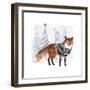 Cozy Woodland Animal I-Victoria Borges-Framed Art Print