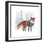 Cozy Woodland Animal I-Victoria Borges-Framed Art Print