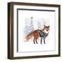 Cozy Woodland Animal I-Victoria Borges-Framed Art Print