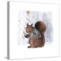 Cozy Woodland Animal II-Victoria Borges-Stretched Canvas