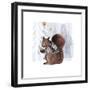 Cozy Woodland Animal II-Victoria Borges-Framed Art Print