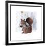 Cozy Woodland Animal II-Victoria Borges-Framed Premium Giclee Print