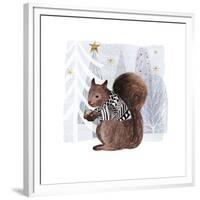 Cozy Woodland Animal II-Victoria Borges-Framed Premium Giclee Print