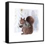 Cozy Woodland Animal II-Victoria Borges-Framed Stretched Canvas