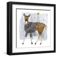 Cozy Woodland Animal III-Victoria Borges-Framed Art Print