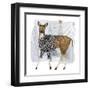 Cozy Woodland Animal III-Victoria Borges-Framed Art Print