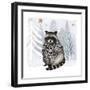 Cozy Woodland Animal IV-Victoria Borges-Framed Art Print