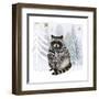 Cozy Woodland Animal IV-Victoria Borges-Framed Art Print