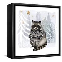 Cozy Woodland Animal IV-Victoria Borges-Framed Stretched Canvas