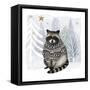 Cozy Woodland Animal IV-Victoria Borges-Framed Stretched Canvas