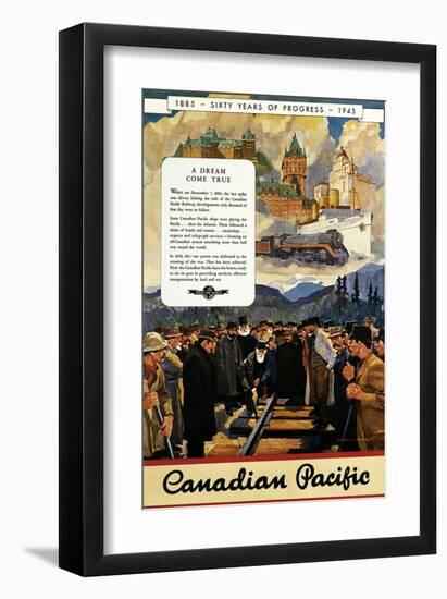 CP Sixty Years of Progress-null-Framed Art Print