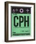 CPH Copenhagen Luggage Tag 1-NaxArt-Framed Art Print