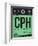 CPH Copenhagen Luggage Tag 1-NaxArt-Framed Art Print