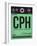 CPH Copenhagen Luggage Tag 1-NaxArt-Framed Art Print