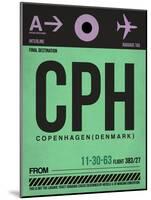 CPH Copenhagen Luggage Tag 1-NaxArt-Mounted Art Print