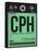 CPH Copenhagen Luggage Tag 1-NaxArt-Framed Stretched Canvas