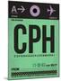 CPH Copenhagen Luggage Tag 1-NaxArt-Mounted Art Print