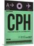 CPH Copenhagen Luggage Tag 1-NaxArt-Mounted Art Print