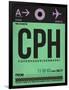 CPH Copenhagen Luggage Tag 1-NaxArt-Framed Art Print