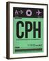 CPH Copenhagen Luggage Tag 1-NaxArt-Framed Art Print