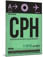CPH Copenhagen Luggage Tag 1-NaxArt-Mounted Art Print