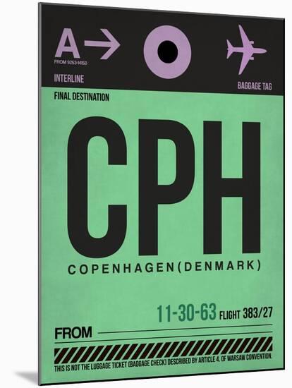 CPH Copenhagen Luggage Tag 1-NaxArt-Mounted Art Print