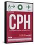 CPH Copenhagen Luggage Tag 2-NaxArt-Framed Stretched Canvas