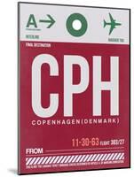 CPH Copenhagen Luggage Tag 2-NaxArt-Mounted Art Print