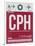 CPH Copenhagen Luggage Tag 2-NaxArt-Framed Art Print