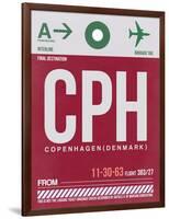 CPH Copenhagen Luggage Tag 2-NaxArt-Framed Art Print